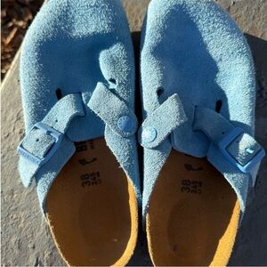 Birkenstock Blue Suede shoes